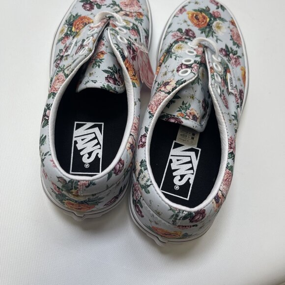 Vans Era Garden Floral Retro Flowers wallpaper AOP Skate Low Top Wom Sz 7 US New - Picture 7 of 12